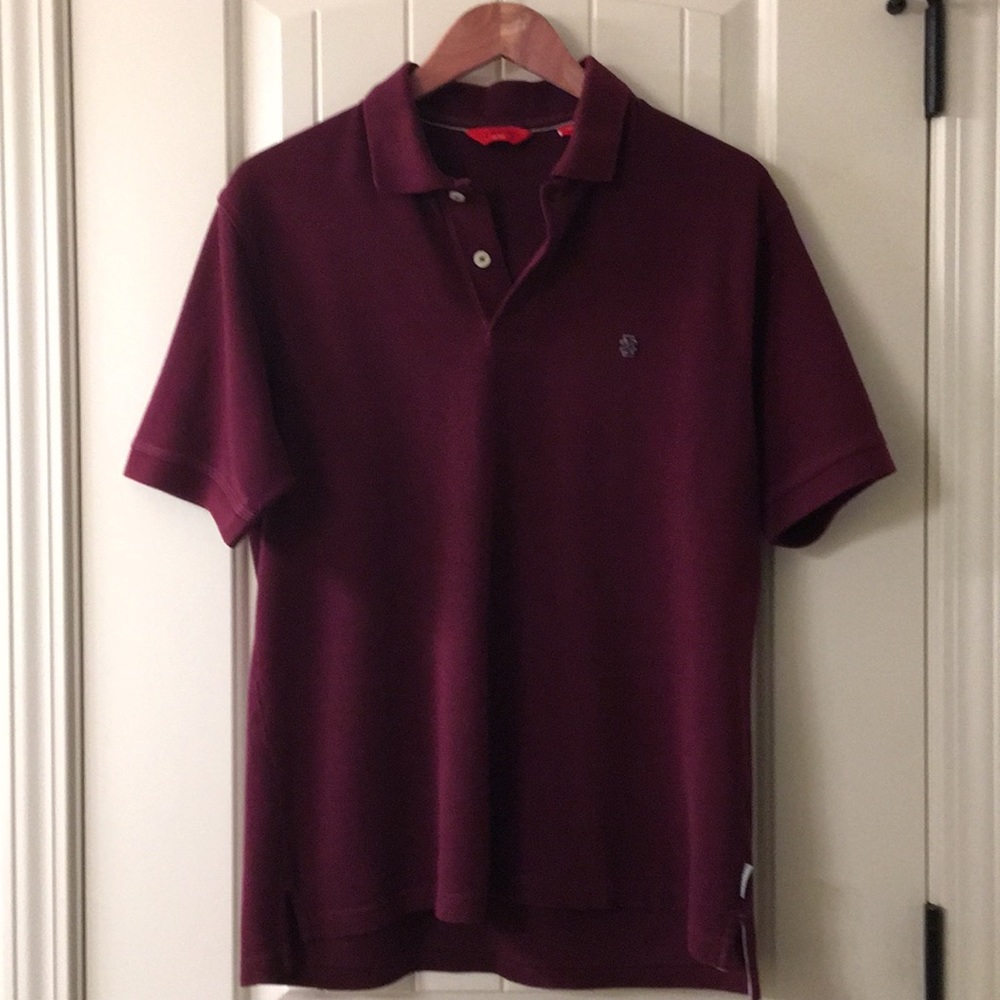 Men’s burgundy izod polo shirt size medium